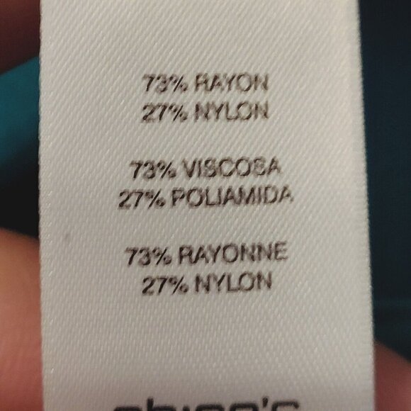 Chico's Moto Soft Textured Jacket Teal Blue Sz 1 Med Zippered Pockets Open Front - Picture 7 of 12